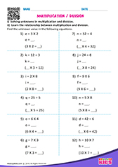 Multiplication & Division